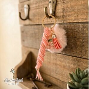 Cherry Blossom Swirl Keychain